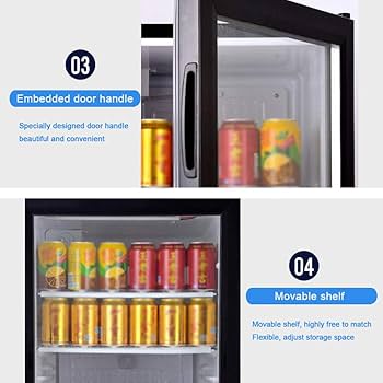 Amazon | 冷凍庫 小型 家庭用 飲料陳列キャビネット 飲料冷蔵庫